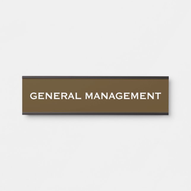 Placa de nombre para puerta de oficina profesional (Anverso)