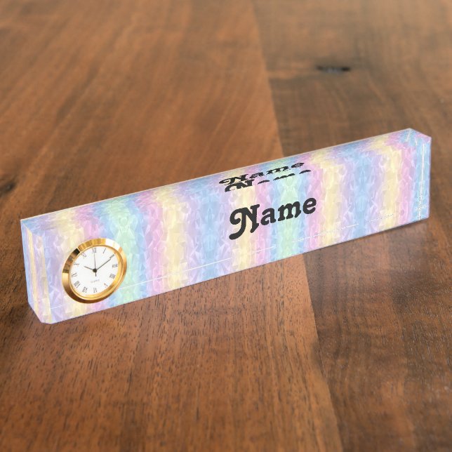 Placa De Nombre Pastel (Lateral)