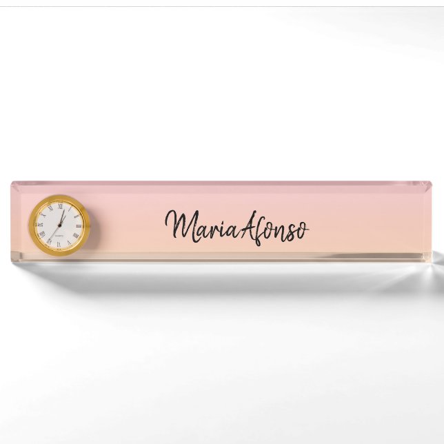 Placa de Nombre Pastel (Anverso)