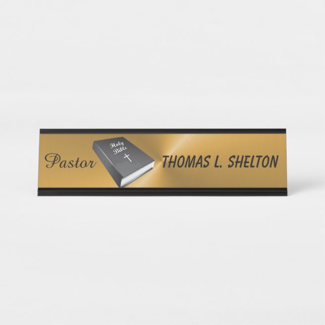 PLACA DE NOMBRE PASTOR (Anverso)