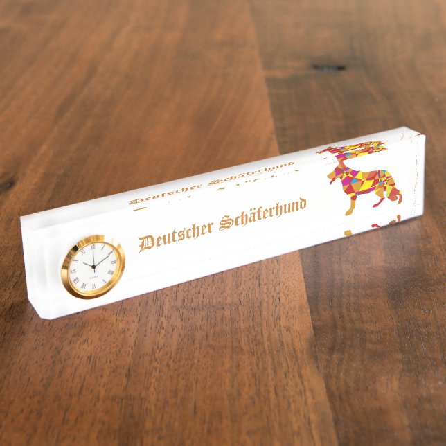 Placa De Nombre Pastor alemán (Lateral)