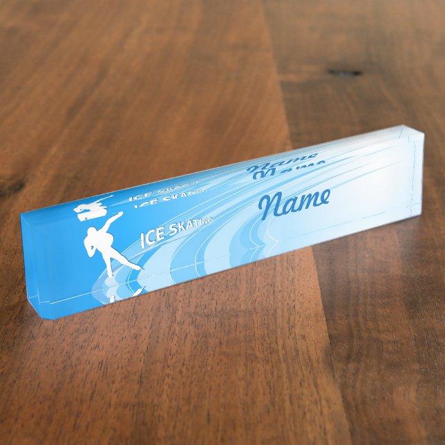 Placa De Nombre Patinaje sobre hielo (Lateral)