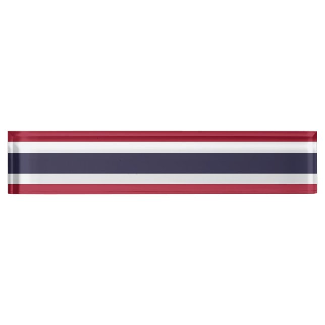 Placa De Nombre Patriotic desk nameplate with Flag of Thailand (Anverso)
