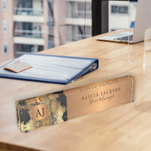 Patrón abstracto de arte moderno oro negro monogra