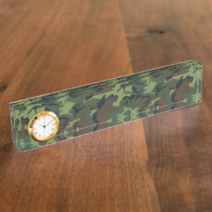 Placa De Nombre Patrón de camuflaje verde, patrón militar, ejércit