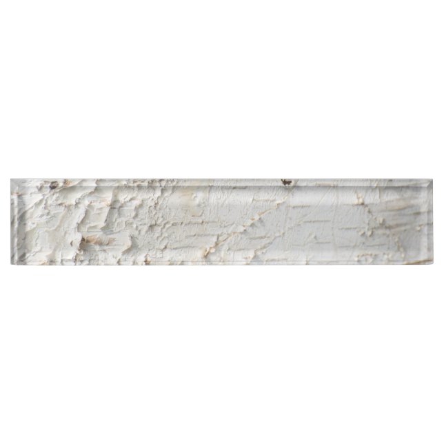 Placa De Nombre Patrón de la corteza de Birch (Anverso)
