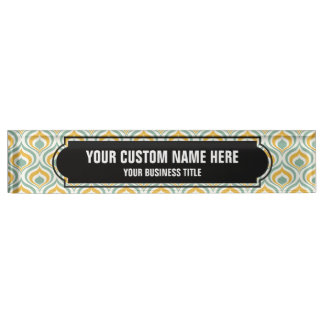 Placa De Nombre Patrón de papel tapiz de los años 70