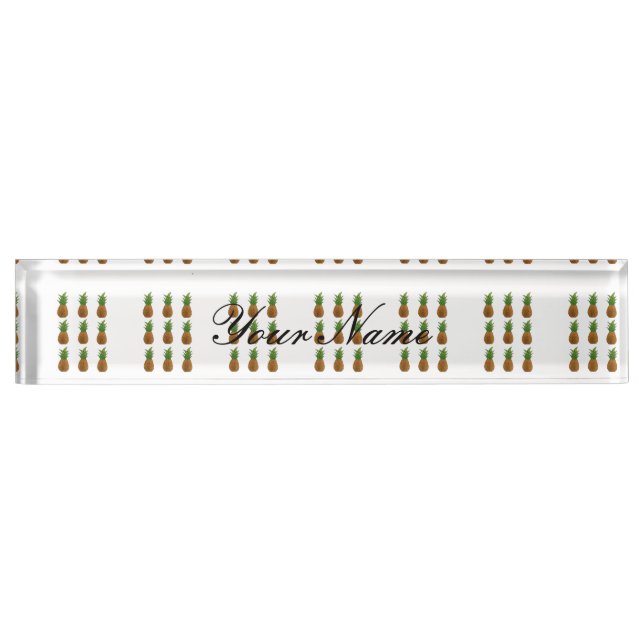 Placa De Nombre patrón de piña Thunder_Cove (Anverso)