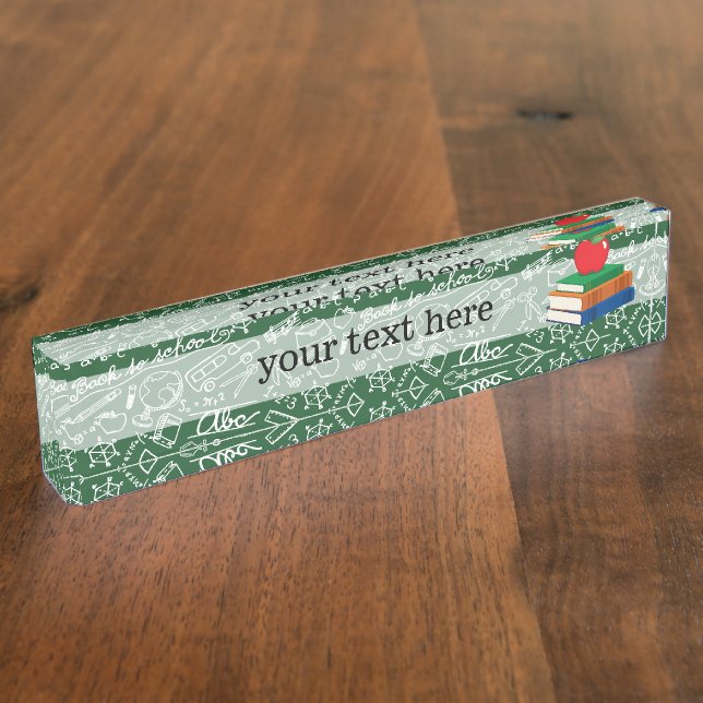 Placa De Nombre Patrón escolar (Lateral)