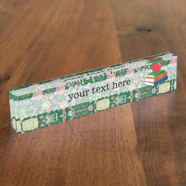 Placa De Nombre Patrón escolar (Lateral)