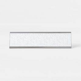 Placa De Nombre Patrón Escolar Minimalista Elegante