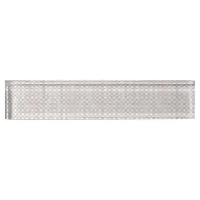 Placa De Nombre Patrón geométrico islámico beige (Anverso)