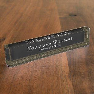 Placa De Nombre Patrón Tartán colocado en la familia Williams