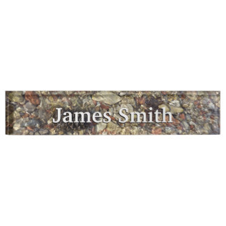 Placa De Nombre Pebbles en la fotografía de la naturaleza de Taylo