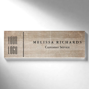 Placa de nombre pequeña personalizada