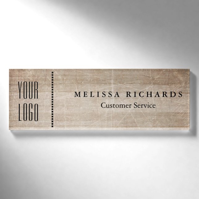 Placa de nombre pequeña personalizada (Anverso)