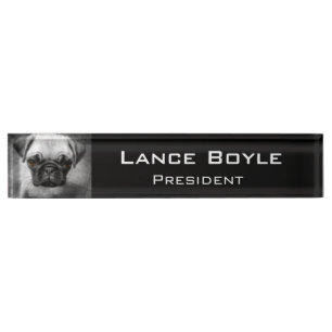 Placa De Nombre Perrito del barro amasado