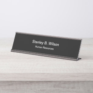 Placa De Nombre Personal de oficina de los recursos humanos