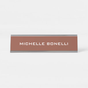 Placa De Nombre Personal moderno y sencillo minimalista