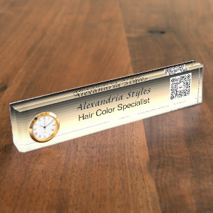 Placa De Nombre Personalizable Salon Spa Nameplate