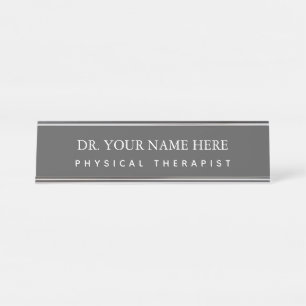 Placa De Nombre Personalización del Médica de la terapia física