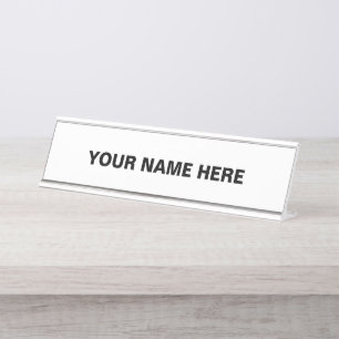 Placa De Nombre Personalización o Personalizar
