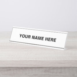 Placa De Nombre Personalización o Personalizar