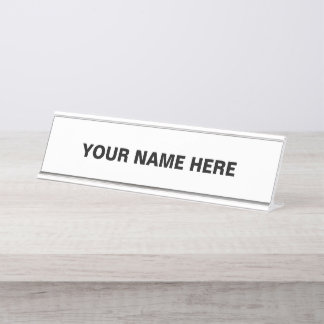 Placa De Nombre Personalización o Personalizar