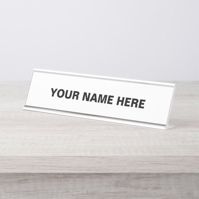 Placa De Nombre Personalización o Personalizar (Anverso)