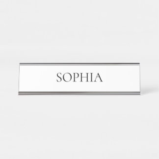 Placa de nombre personalizada