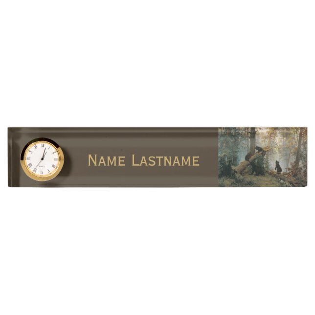 Placa de nombre personalizada de Shiskin's Forest (Anverso)