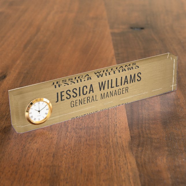 Placa de Nombre Personalizada | Letrero de Nombre  (Lateral)
