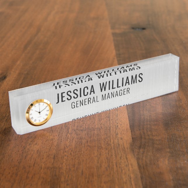 Placa de Nombre Personalizada | Letrero de Nombre  (Lateral)