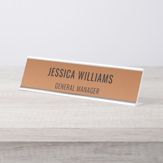 Placa de Nombre Personalizada | Letrero de Nombre  (Anverso)