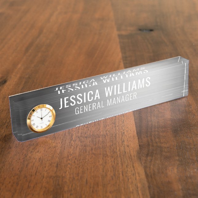 Placa de Nombre Personalizada | Letrero de Nombre  (Lateral)