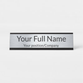 Placa de nombre personalizada para decoración de o