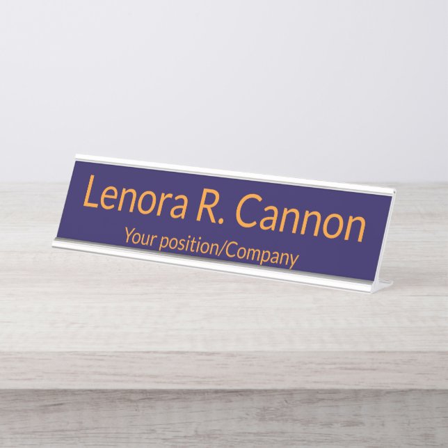 Placa de nombre personalizada para decoración de o (Anverso)