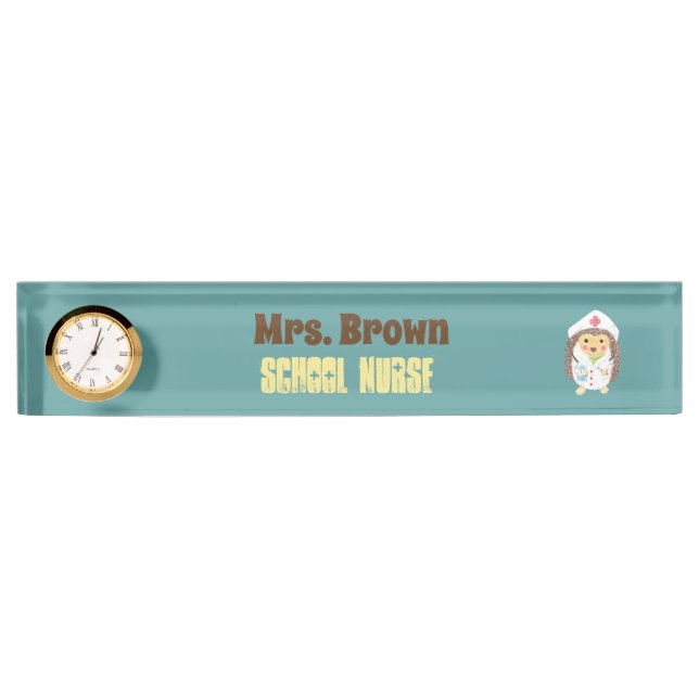Placa de nombre personalizada para el escritorio d (Anverso)