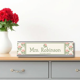 Placa de nombre personalizada para escritorio de m