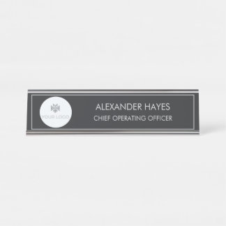 Placa de nombre personalizada para escritorio ejec