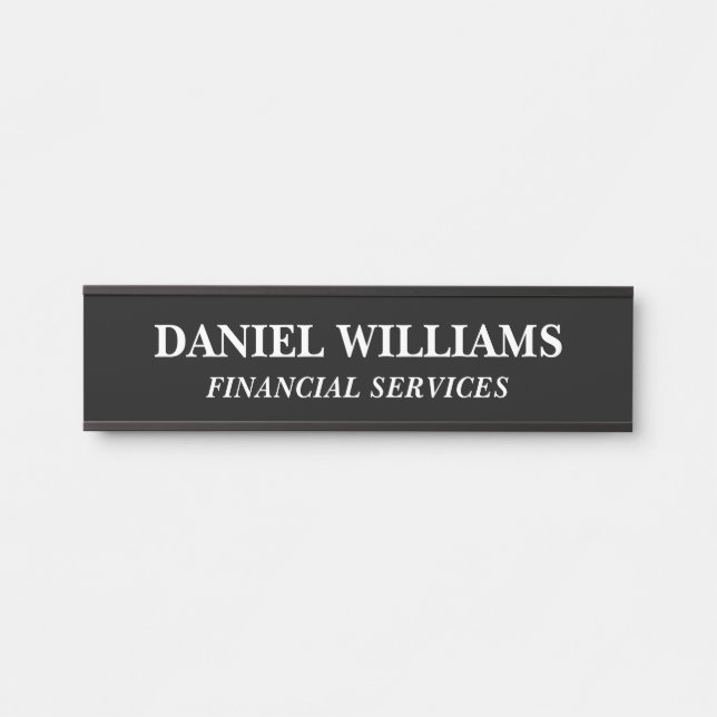 Placa de nombre personalizada profesional para pue (Anverso)