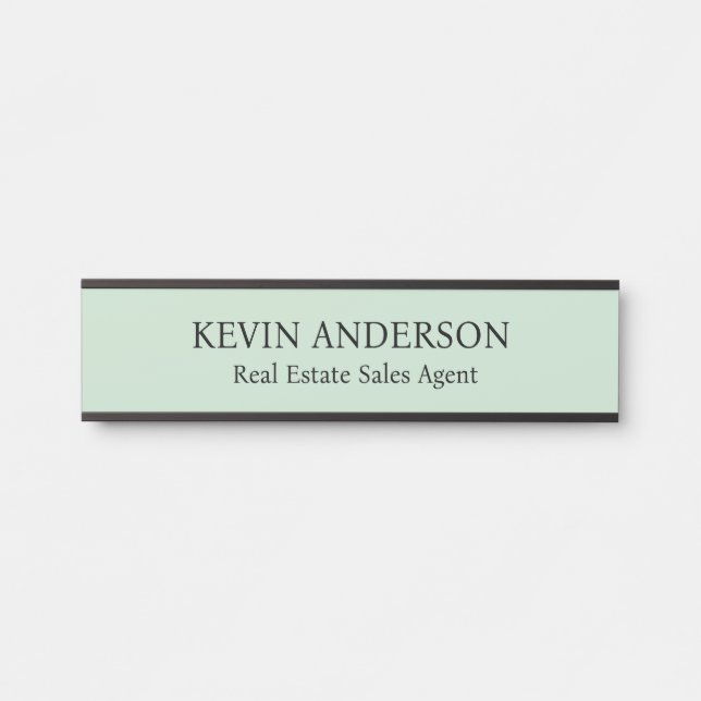 Placa de nombre personalizada profesional para pue (Anverso)