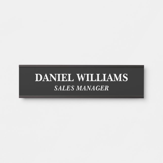 Placa de nombre personalizada profesional para pue (Anverso)