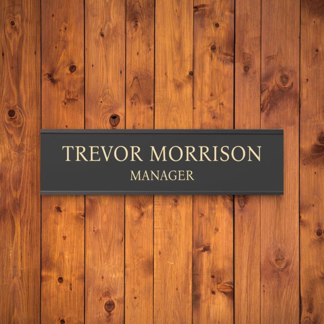 Placa de nombre personalizada profesional para pue (Subido por el creador)