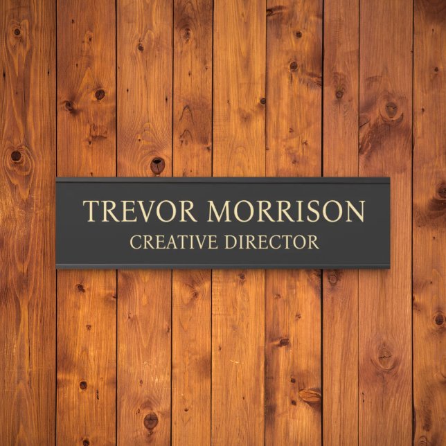 Placa de nombre personalizada profesional para pue (Subido por el creador)