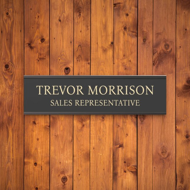 Placa de nombre personalizada profesional para pue (Subido por el creador)