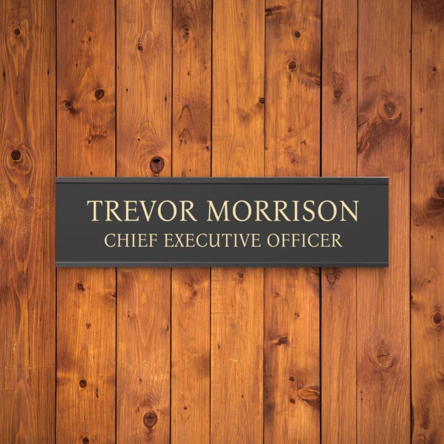 Placa de nombre personalizada profesional para pue (Subido por el creador)