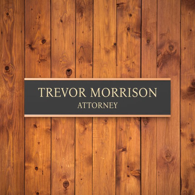 Placa de nombre personalizada profesional para pue (Subido por el creador)