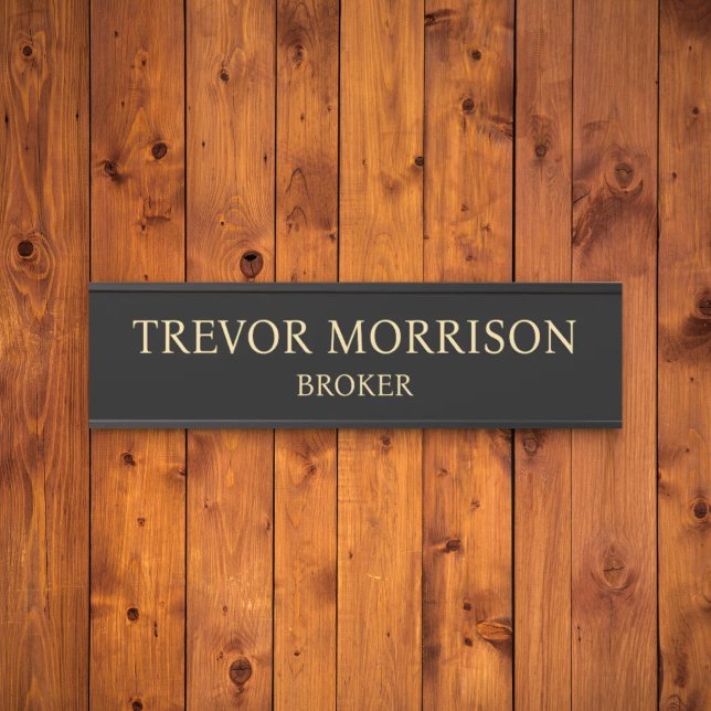 Placa de nombre personalizada profesional para pue (Subido por el creador)