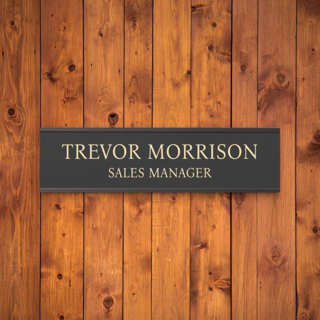 Placa de nombre personalizada profesional para pue (Subido por el creador)